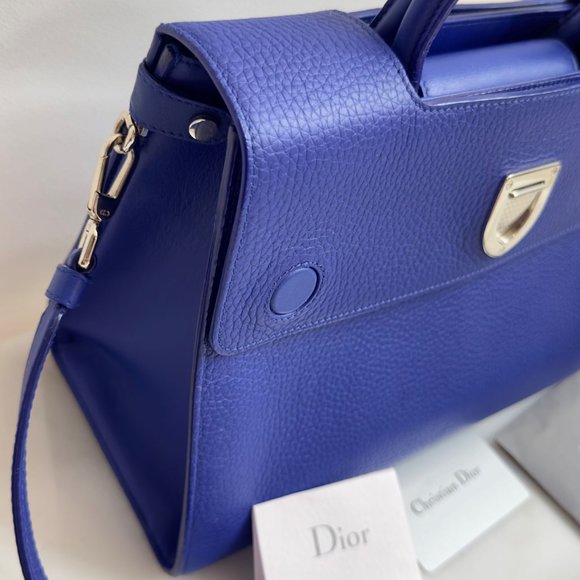 Designer Christian Dior Blue Diorever Bag In New Condition - Picture 2 of 12